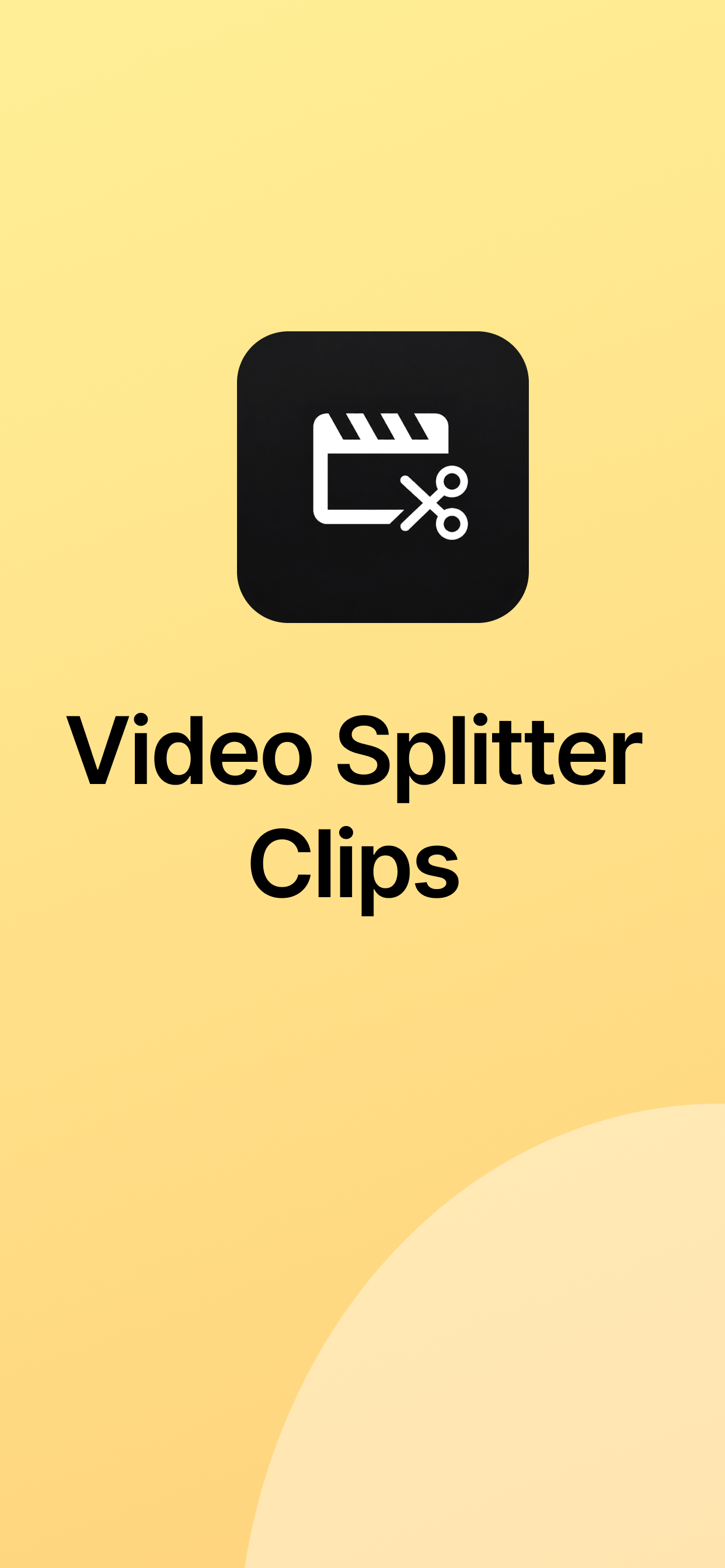 Video Splitter home screen