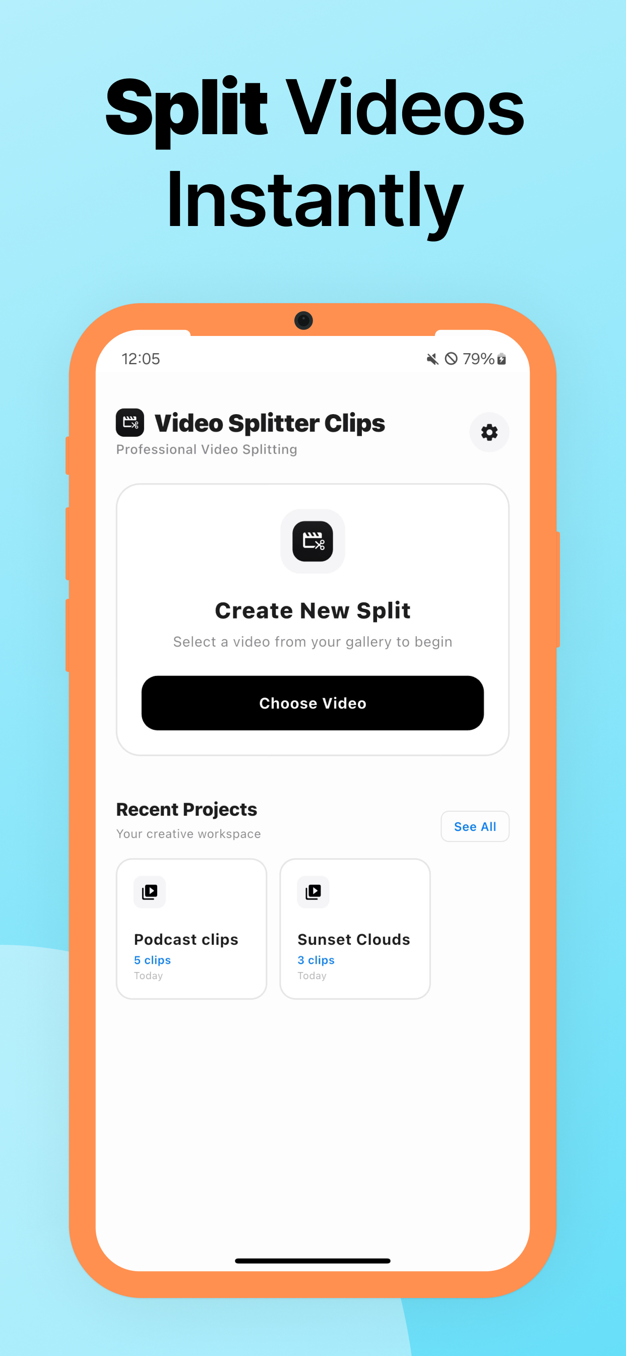 Split options view