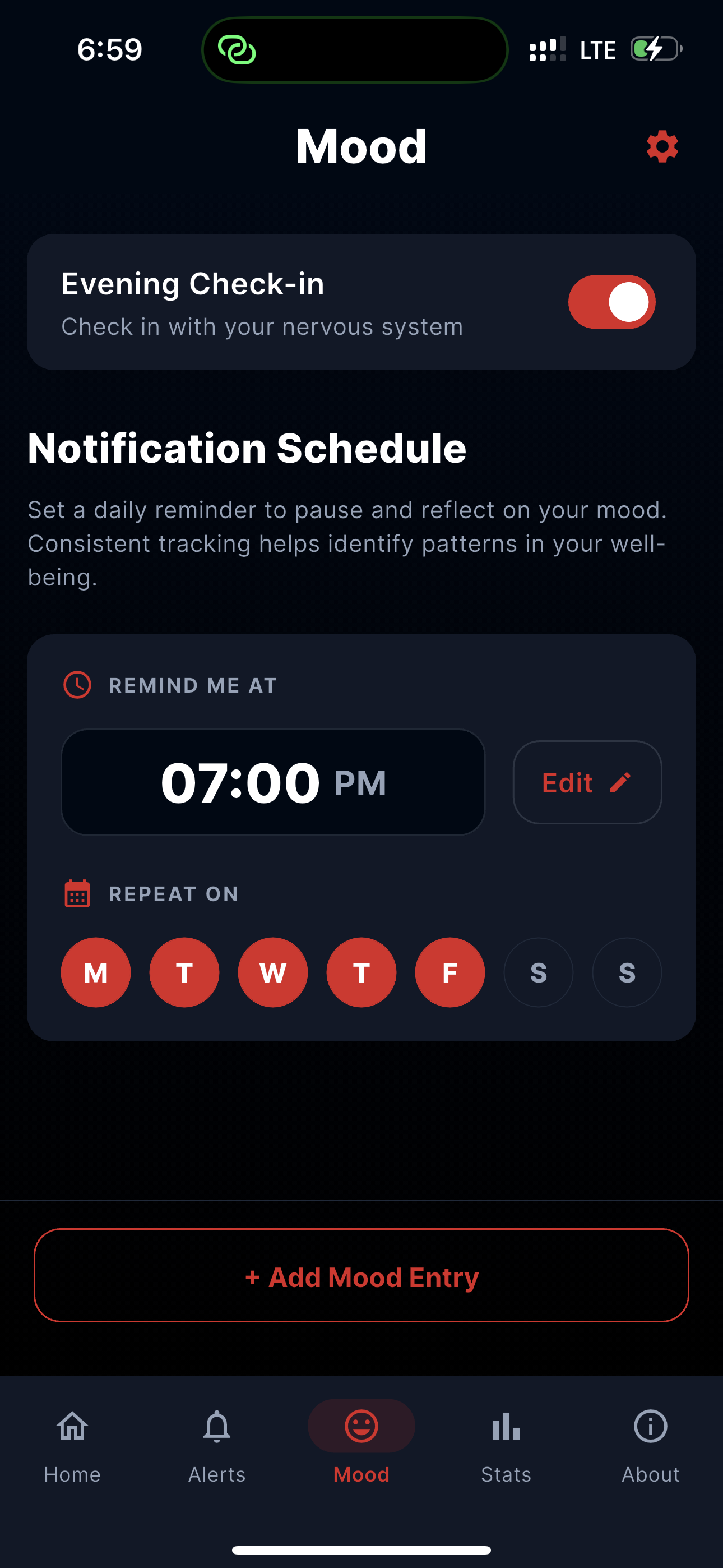 Mood schedule