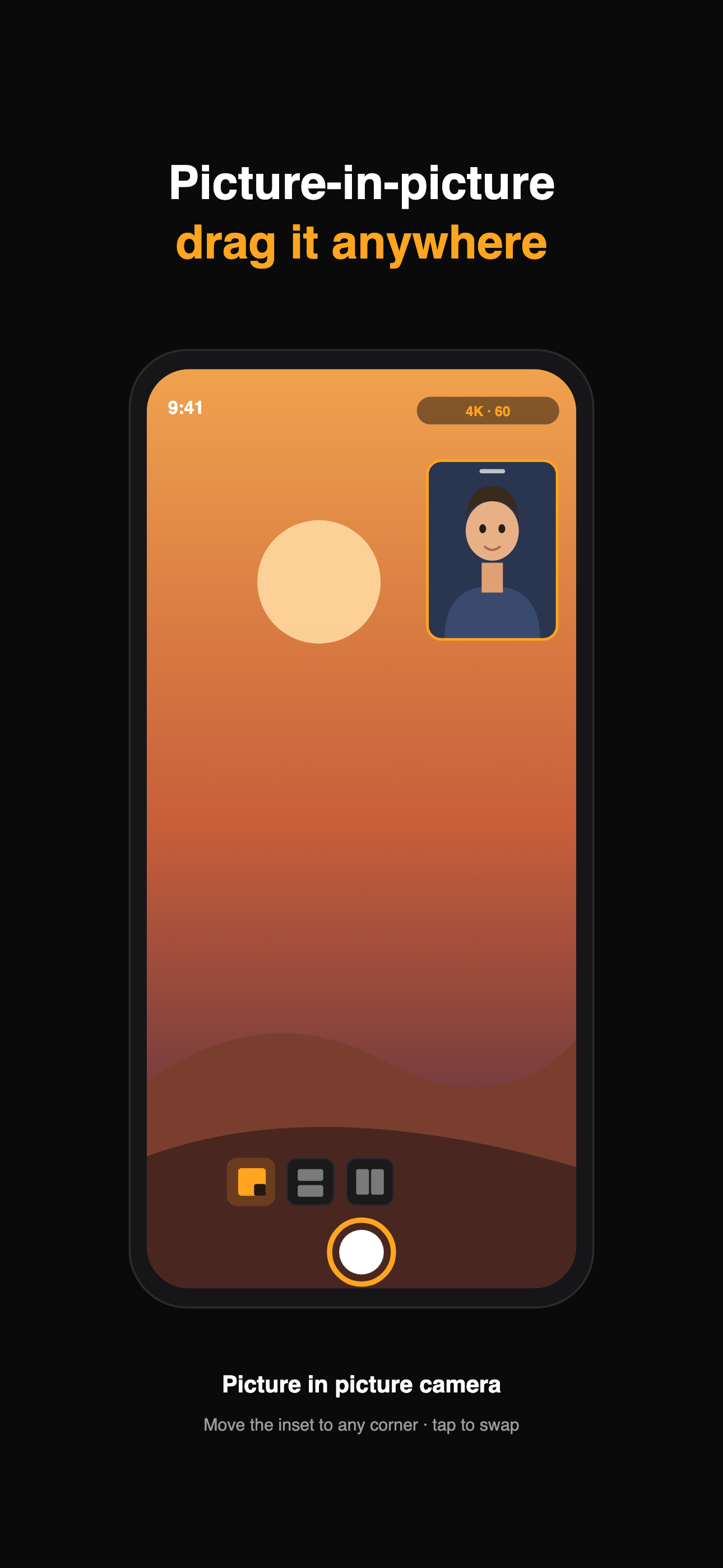 Picture in picture corner